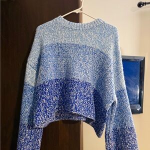 Sincerely Jules Blue and White Knit Sweater
